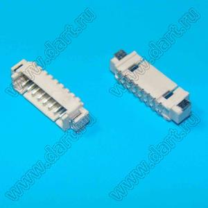 A1251-SMT-08AW (PicoBlade™ MOLEX 53261-0800) вилка однорядная угловая SMD; шаг 1,25мм; 8-конт.