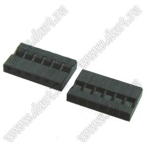 KR2006H-06P-1 (2026A-06P, 2026A-06, BLS2-1x6, BLS2-6) корпус однорядной розетки на кабель, шаг 2,0 мм; шаг 2,00мм; 6-конт.