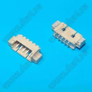 A1251-SMT-05AW (PicoBlade™ MOLEX 53261-0500) вилка однорядная угловая SMD; шаг 1,25мм; 5-конт.