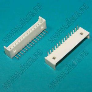 A1251-14AW (PicoBlade™ MOLEX 53048-1410) вилка однорядная угловая на плату; шаг 1,25мм; 14-конт.