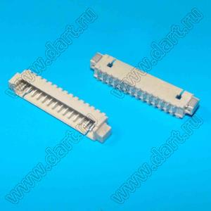 A1251-SMT-14AW (PicoBlade™ MOLEX 53261-1400) вилка однорядная угловая SMD; шаг 1,25мм; 14-конт.