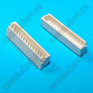 A1001-SMT-13A (BM13B-SRSS-TB) вилка SMD вертикальная на плату; шаг 1,0мм; шаг 1,00мм; 13-конт.