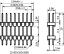 2213DI-22G-2000 (2x11) вилка штыревая открытая прямая с двойным изолятором двухрядная на плату для монтажа в отверстия; шаг 2.54мм; P=2,54x2,54мм; 2x11-конт.; L=20,0мм
