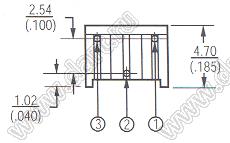 3362Z-1-504 (500K) резистор подстроечный однооборотный; R=500кОм