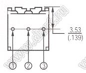 3362U-1-201 (200R) резистор подстроечный однооборотный; R=200(Ом)