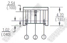 3362W-1-105 (1M0) резистор подстроечный однооборотный; R=1МОм
