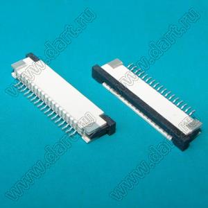 1223-17-03 (AF2K17A*S0T10_Q0Q1) розетка SMD для плоского шлейфа (FPC); шаг 1,0мм; 17-конт.; контакты сверху