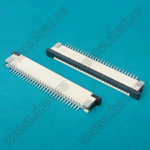 1223-28-03 (AF2K28A*S0T10_Q0Q1) розетка SMD для плоского шлейфа (FPC); шаг 1,0мм; 28-конт.; контакты сверху