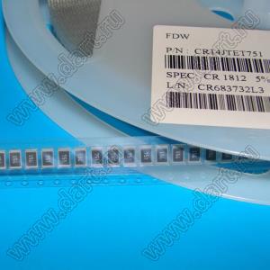 RC1812 1R1 5% (TCR100 1R1 J) резистор SMD 1812 1,1 Ом 5% 0,75Вт 200ppm