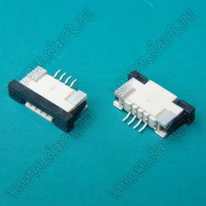1223-04-03 (AF2K04A*S0T10_Q0Q1) розетка SMD для плоского шлейфа (FPC); шаг 1,0мм; 4-конт.; контакты сверху