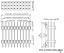 2233DI-093G-2616 (3x31) вилка открытая прямая с двойным изолятором трехрядная на плату для монтажа в отверстия, шаг 2,54 x 2,54 мм, 3х31 конт.