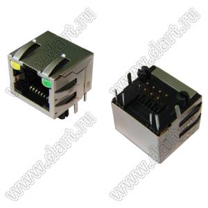 5611-8804-321-H розетка RJ-45 со светодиодами 8 контактов