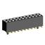 2207SM-22G-45-PG (2x11) розетка прямая двухрядная (гнездо) на плату для поверхностного (SMD) монтажа, шаг 2,00 x 2,00 мм, высота 4,5 мм, 2x11 конт. с направляющими в плату