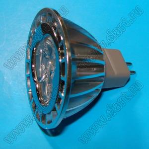 PT163003-WW лампа светодиодная; MR16 (GU5,3); 3LEDs; Uп=DC12V; P=3Вт; белый теплый