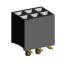 2207SM-06G-45-PG (2x3) розетка прямая двухрядная (гнездо) на плату для поверхностного (SMD) монтажа, шаг 2,00 x 2,00 мм, высота 4,5 мм, 2x3 конт. с направляющими в плату