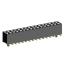 2207SM-32G-45-PG (2x16) розетка прямая двухрядная (гнездо) на плату для поверхностного (SMD) монтажа, шаг 2,00 x 2,00 мм, высота 4,5 мм, 2x16 конт. с направляющими в плату
