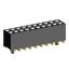 2207SM-20G-45-PG (2x10) розетка прямая двухрядная (гнездо) на плату для поверхностного (SMD) монтажа, шаг 2,00 x 2,00 мм, высота 4,5 мм, 2x10 конт. с направляющими в плату