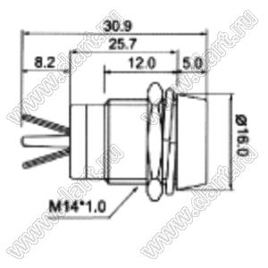R9-84LR3-G red лампа индикаторная светодиодная красная