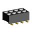 2207SM-08G-24 (2x4) розетка прямая двухрядная (гнездо) на плату для поверхностного (SMD) монтажа, шаг 2,00 x 2,00 мм, высота 2,4 мм, 2x4 конт.