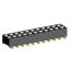 2207SM-22G-24 (2x11) розетка прямая двухрядная (гнездо) на плату для поверхностного (SMD) монтажа, шаг 2,00 x 2,00 мм, высота 2,4 мм, 2x11 конт.