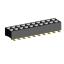2207SM-20G-24 (2x10) розетка прямая двухрядная (гнездо) на плату для поверхностного (SMD) монтажа, шаг 2,00 x 2,00 мм, высота 2,4 мм, 2x10 конт.