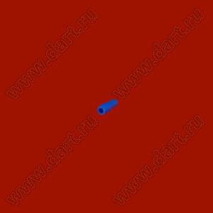 V-1.25L кожух наконечника провода; сечение=1,25кв.мм; dA=3,3мм; D=3,1мм; L=15,0мм; мягкий полихлорвинил; синий