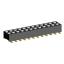 2207SM-24G-24 (2x12) розетка прямая двухрядная (гнездо) на плату для поверхностного (SMD) монтажа, шаг 2,00 x 2,00 мм, высота 2,4 мм, 2x12 конт.