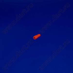 V-1.25R кожух наконечника провода; сечение=1,25кв.мм; dA=3,3мм; D=3,1мм; L=15,0мм; мягкий полихлорвинил; красный