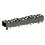 2207SM-26G-24-PG (2x13) розетка прямая двухрядная (гнездо) на плату для поверхностного (SMD) монтажа, шаг 2,00 x 2,00 мм, высота 2,4 мм, 2x13 конт. с направляющими в плату