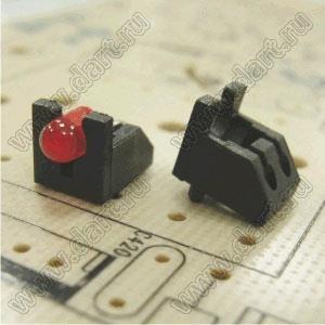 LEJ-4S(B) держатель 3мм светодиода на плату угловой; нейлон-66 (UL); черный