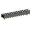 2207SM-28G-24-PG (2x14) розетка прямая двухрядная (гнездо) на плату для поверхностного (SMD) монтажа, шаг 2,00 x 2,00 мм, высота 2,4 мм, 2x14 конт. с направляющими в плату