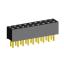 2207S-18G (2x9)(PBD2-18) розетка прямая двухрядная (гнездо) на плату для монтажа в отверстия, шаг 2,00 x 2,00 мм, 2х9 конт.