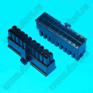 3000HF-2x10P-1 (Micro-Fit 3.0™ MOLEX 043025-2000, MF30-HFD1-20, 5560-20) колодка на кабель (розетка) двухрядная; шаг 3,0мм; 2x10-конт.