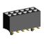 2207SM-12G-45-PG (2x6) розетка прямая двухрядная (гнездо) на плату для поверхностного (SMD) монтажа, шаг 2,00 x 2,00 мм, высота 4,5 мм, 2x6 конт. с направляющими в плату