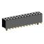 2207SM-26G-45-PG (2x13) розетка прямая двухрядная (гнездо) на плату для поверхностного (SMD) монтажа, шаг 2,00 x 2,00 мм, высота 4,5 мм, 2x13 конт. с направляющими в плату