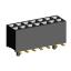 2207SM-14G-45-PG (2x7) розетка прямая двухрядная (гнездо) на плату для поверхностного (SMD) монтажа, шаг 2,00 x 2,00 мм, высота 4,5 мм, 2x7 конт. с направляющими в плату