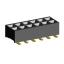 2207SM-12G-24 (2x6) розетка прямая двухрядная (гнездо) на плату для поверхностного (SMD) монтажа, шаг 2,00 x 2,00 мм, высота 2,4 мм, 2x6 конт.
