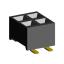 2207SM-04G-24 (2x2) розетка прямая двухрядная (гнездо) на плату для поверхностного (SMD) монтажа, шаг 2,00 x 2,00 мм, высота 2,4 мм, 2x2 конт.