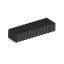 2207R-24G (PBD2-24R, DS1026-13-2X12S8BR) розетка угловая двухрядная (гнездо) на плату для монтажа в отверстия; шаг 2.00x2.00мм; 2x12-конт.