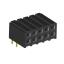 2207R-10G (PBD2-10R, DS1026-13-2X5S8BR) розетка угловая двухрядная (гнездо) на плату для монтажа в отверстия; шаг 2.00x2.00мм; 2x5-конт.