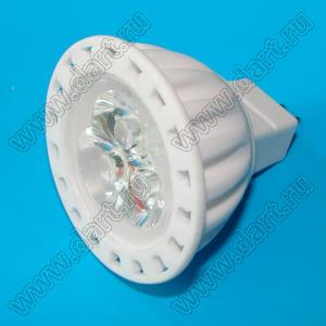 RF-SL3MR16W02-3W лампа светодиодная 3Вт; MR16 (GU5,3); 3LEDs; Uп=DC12V; P=3Вт; белый теплый