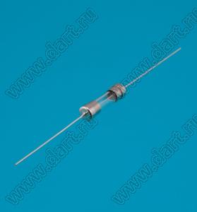 5SP 1.6A (GTP1.60), 5,0x20mm, 250V, SLOW предохранитель стеклянный запаздывающий с выводами