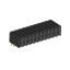 2207R-22G (PBD2-22R, DS1026-13-2X11S8BR) розетка угловая двухрядная (гнездо) на плату для монтажа в отверстия; шаг 2.00x2.00мм; 2x11-конт.