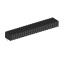2207R-44G (PBD2-44R, DS1026-13-2X22S8BR) розетка угловая двухрядная (гнездо) на плату для монтажа в отверстия; шаг 2.00x2.00мм; 2x22-конт.