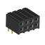 2207R-08G (PBD2-08R, DS1026-13-2X4S8BR) розетка угловая двухрядная (гнездо) на плату для монтажа в отверстия; шаг 2.00x2.00мм; 2x4-конт.