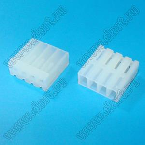 2220H-04 (PHU-4, A3961-04Y, Molex 0009503-0400, DS1072-04FCT) корпус розетки на кабель; шаг 3,96мм; 4-конт.; нейлон; нейлон-66