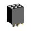 2200SB-006G-SM-45-PG Розетка прямая двухрядная (гнездо) для поверхностного (SMD) монтажа на плату с направляющими, шаг 1,27x1,27мм, h=4,5мм; 2x3конт.