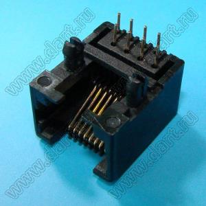 5611-08-200-001-H-L (TJ4-8P8C)-SOCKET розетка RJ-45 на плату, 8 позиций, 8 контактов