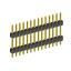 2210DI-14G-H15-2660 вилка открытая прямая с двойным изолятором однорядная на плату для монтажа в отверстия; P 2,0мм; 14-конт.