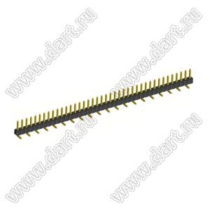 2210SM-40G-B1 вилка открытая прямая однорядная на плату для поверхностного (SMD) монтажа, шаг 2,00 мм, 40 конт.